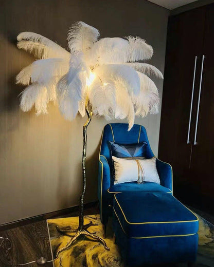Diff Feather Palm Tree Floor Lamp-DF7000