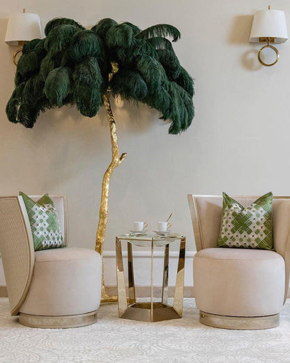 Diff Feather Palm Tree Floor Lamp-DF7000