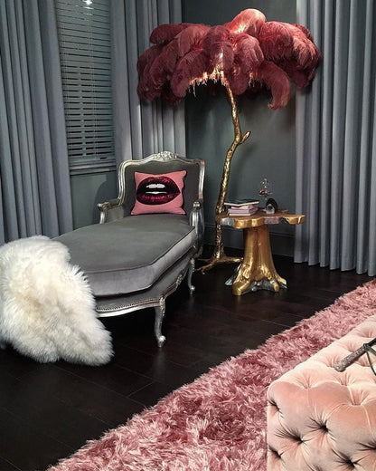 Diff Feather Palm Tree Floor Lamp-DF7000