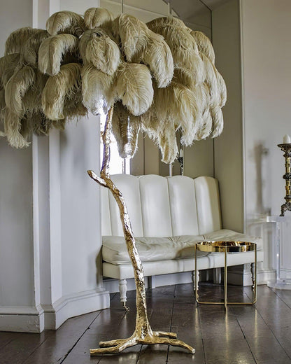 Diff Feather Palm Tree Floor Lamp-DF7000