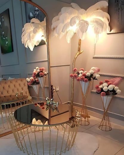Diff Feather Palm Tree Floor Lamp-DF7000