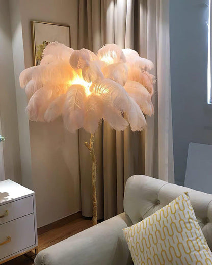 Diff Feather Palm Tree Floor Lamp-DF7000