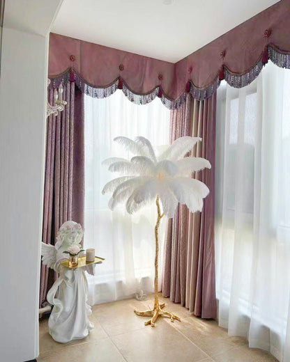 Diff Feather Palm Tree Floor Lamp-DF7000