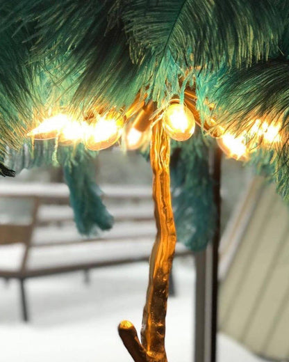 Diff Feather Palm Tree Floor Lamp-DF7000