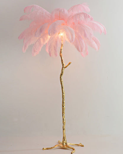 Diff Feather Palm Tree Floor Lamp-DF7000