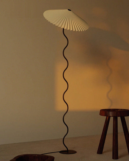 Diff Pleated Squiggle Floor Lamp-DF7011