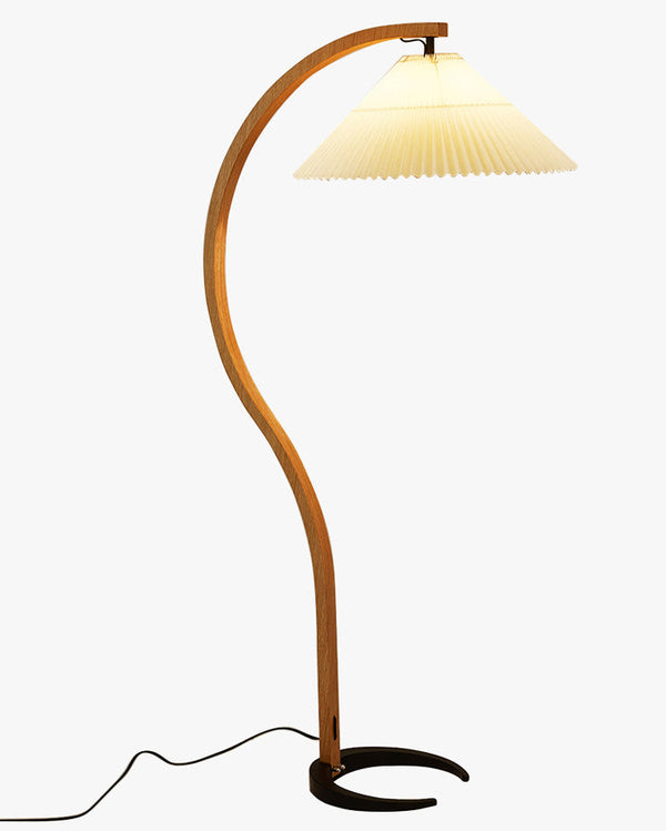 Diff Pleated Gooseneck Floor Lamp-DF7013