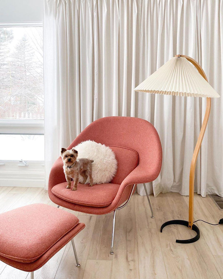 Diff Pleated Gooseneck Floor Lamp-DF7013
