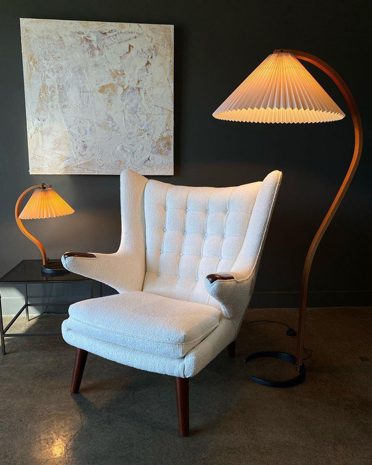 Diff Pleated Gooseneck Floor Lamp-DF7013