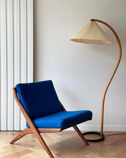 Diff Pleated Gooseneck Floor Lamp-DF7013