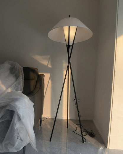 Diff Japandi Cone Tripod Floor Lamp-DF7019
