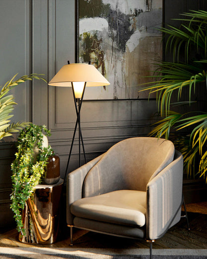 Diff Japandi Cone Tripod Floor Lamp-DF7019