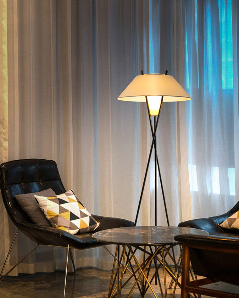 Diff Japandi Cone Tripod Floor Lamp-DF7019