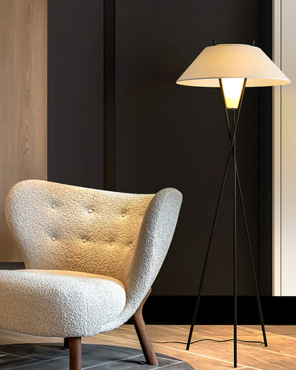 Diff Japandi Cone Tripod Floor Lamp-DF7019