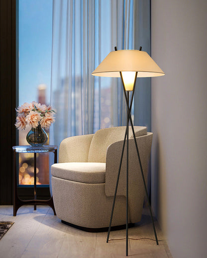 Diff Japandi Cone Tripod Floor Lamp-DF7019