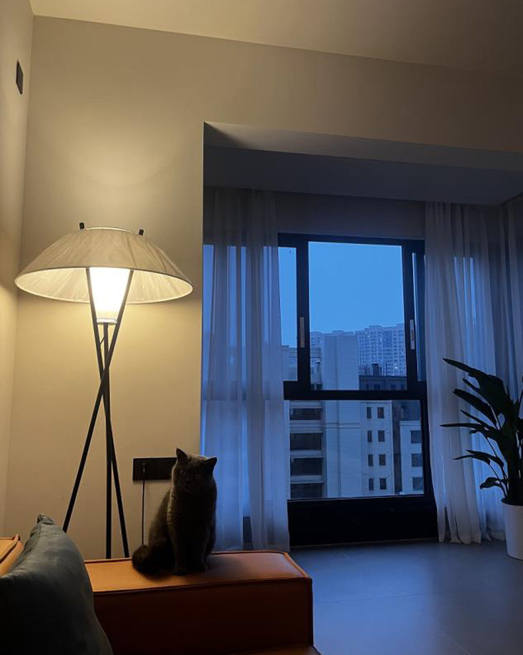 Diff Japandi Cone Tripod Floor Lamp-DF7019