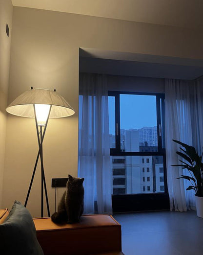 Diff Japandi Cone Tripod Floor Lamp-DF7019