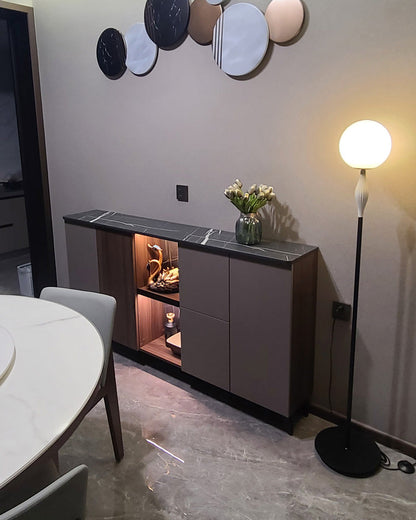 Diff Glass Globe Floor Lamp-DF7024