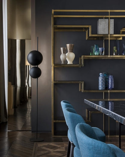 Diff 2-bulb Semi-Globe Floor Lamp-DF7026