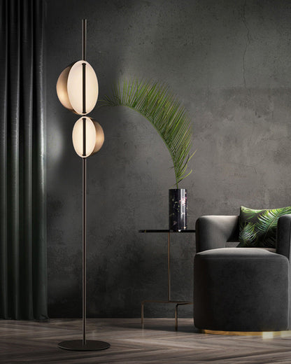 Diff 2-bulb Semi-Globe Floor Lamp-DF7026