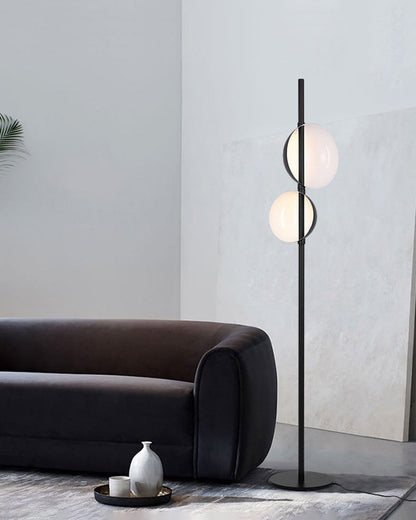 Diff 2-bulb Semi-Globe Floor Lamp-DF7026