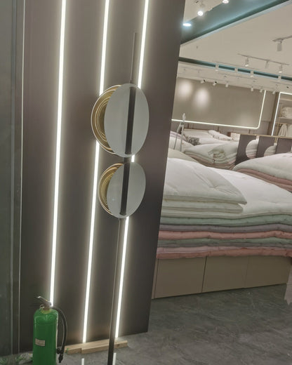 Diff 2-bulb Semi-Globe Floor Lamp-DF7026