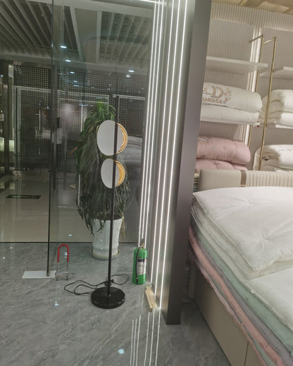 Diff 2-bulb Semi-Globe Floor Lamp-DF7026