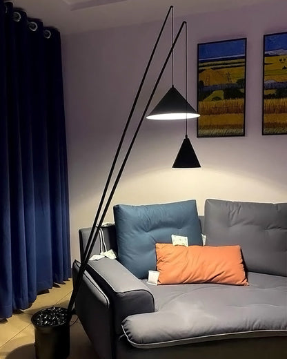 Diff 3-light Overhanging Floor Lamp-DF7031