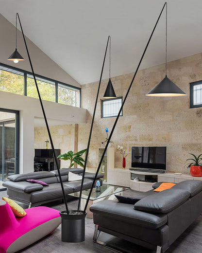 Diff 3-light Overhanging Floor Lamp-DF7031