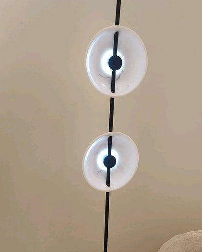 Diff 2-bulb Marble Floor Lamp-DF7032