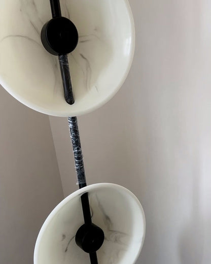 Diff 2-bulb Marble Floor Lamp-DF7032