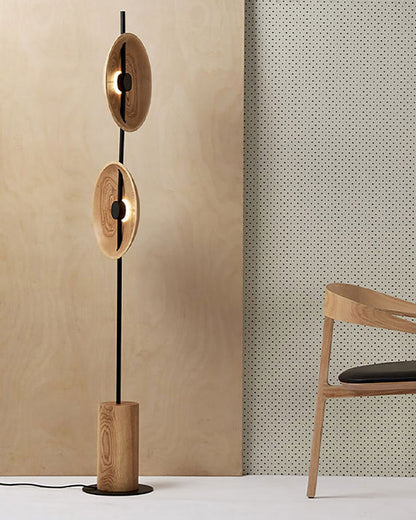 Diff 2-bulb Marble Floor Lamp-DF7032
