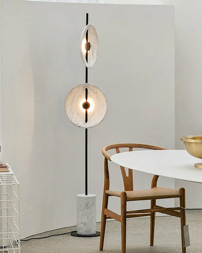 Diff 2-bulb Marble Floor Lamp-DF7032
