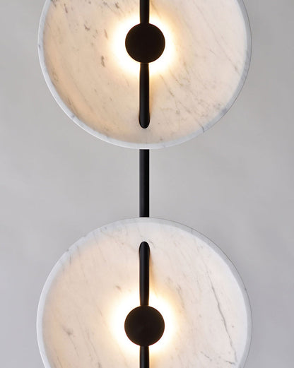 Diff 2-bulb Marble Floor Lamp-DF7032