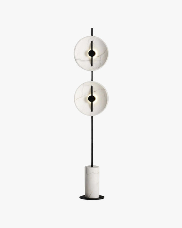 Diff 2-bulb Marble Floor Lamp-DF7032