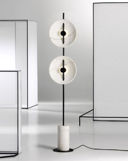 Diff 2-bulb Marble Floor Lamp-DF7032