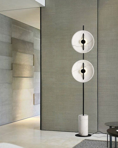 Diff 2-bulb Marble Floor Lamp-DF7032