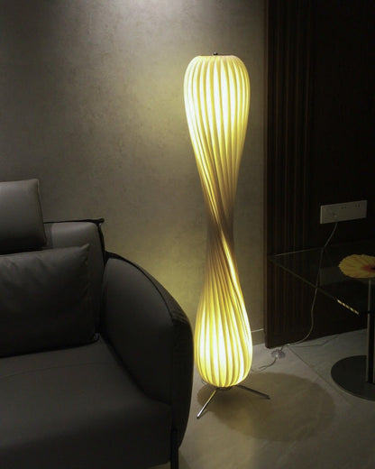 Diff Twisted Tower Wood Floor Lamp-DF7044