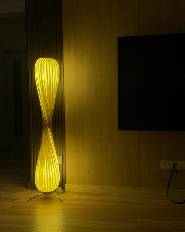 Diff Twisted Tower Wood Floor Lamp-DF7044