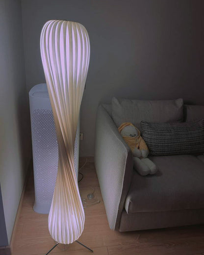 Diff Twisted Tower Wood Floor Lamp-DF7044