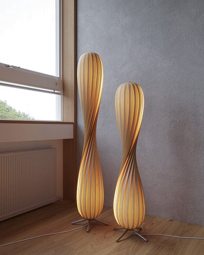 Diff Twisted Tower Wood Floor Lamp-DF7044