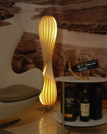 Diff Twisted Tower Wood Floor Lamp-DF7044