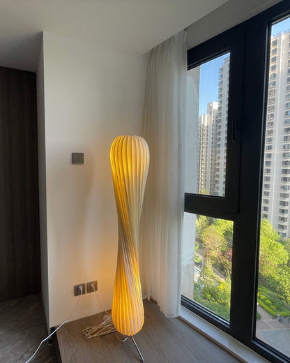 Diff Twisted Tower Wood Floor Lamp-DF7044
