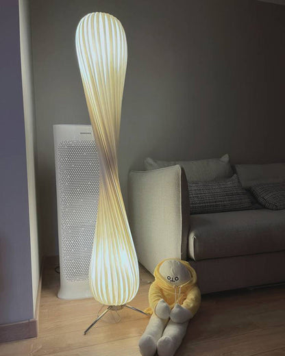 Diff Twisted Tower Wood Floor Lamp-DF7044