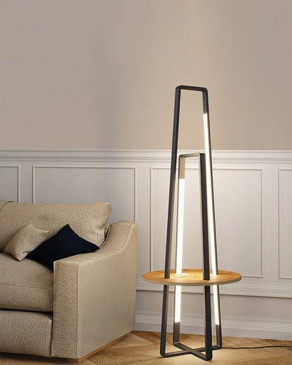Diff Tower Floor Lamp with Shelf-DF7048