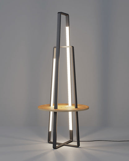 Diff Tower Floor Lamp with Shelf-DF7048