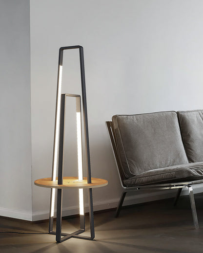 Diff Tower Floor Lamp with Shelf-DF7048