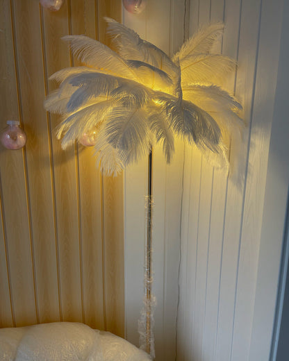 Diff Feather Palm Tree Floor Lamp with Tray-DF7052