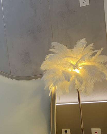 Diff Feather Palm Tree Floor Lamp with Tray-DF7052