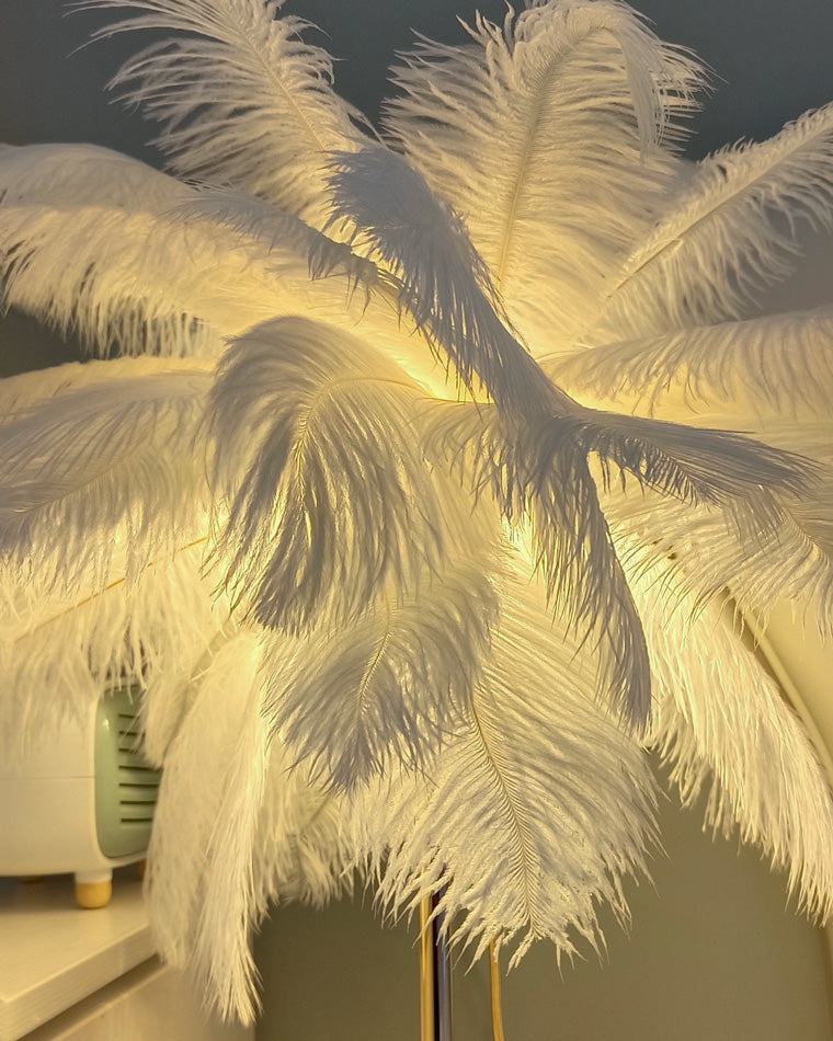 Diff Feather Palm Tree Floor Lamp with Tray-DF7052